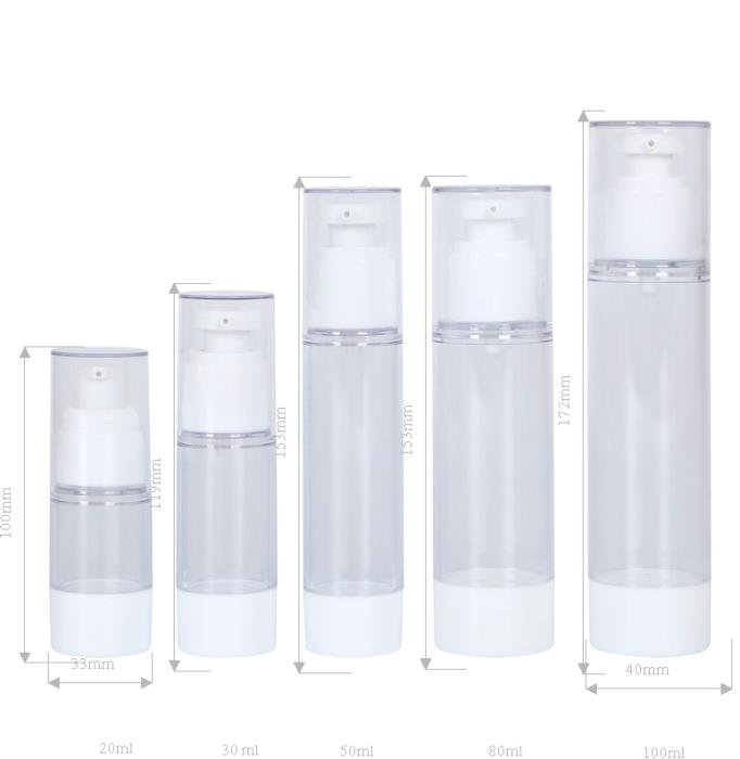 15ml to 100ml Airless Bottles (UKA30)